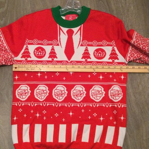Ugly Christmas Sweater Revolt Ranboo themed Mens medium runs small - Picture 3 of 6